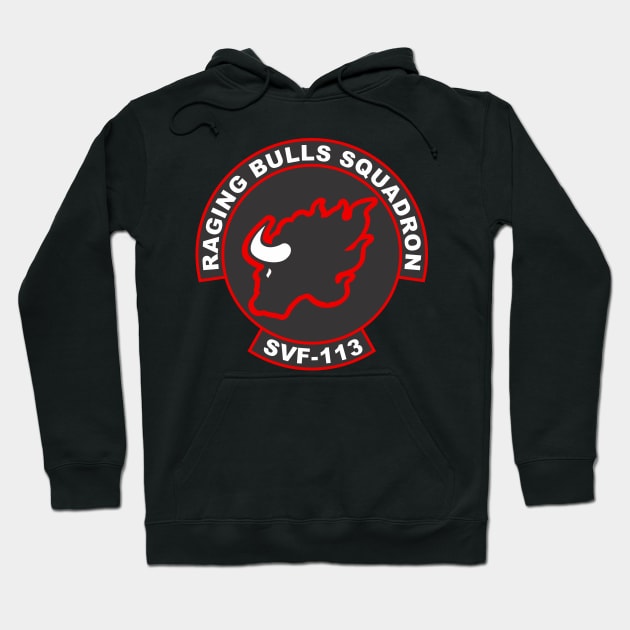 SVF-113 Raging Bulls Squadron Hoodie by MBK